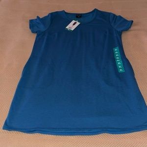 New Women's Casual Turquoise Dress with Pockets Size XL